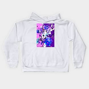 Deep Purple Abstract Kids Hoodie